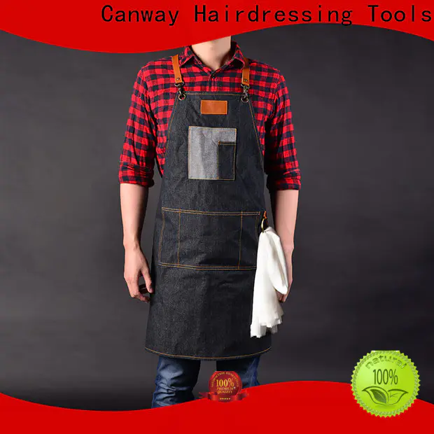 Canway material salon aprons manufacturers for hair salon