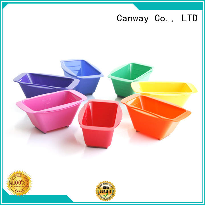 Custom tinting bowl and brush color supply for beauty salon
